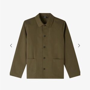 A.P.C. Kerlouan Logo Jacket in Military Khaki
